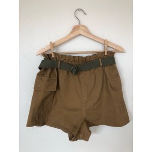 Urban Outfitters Cargo Shorts + Belt